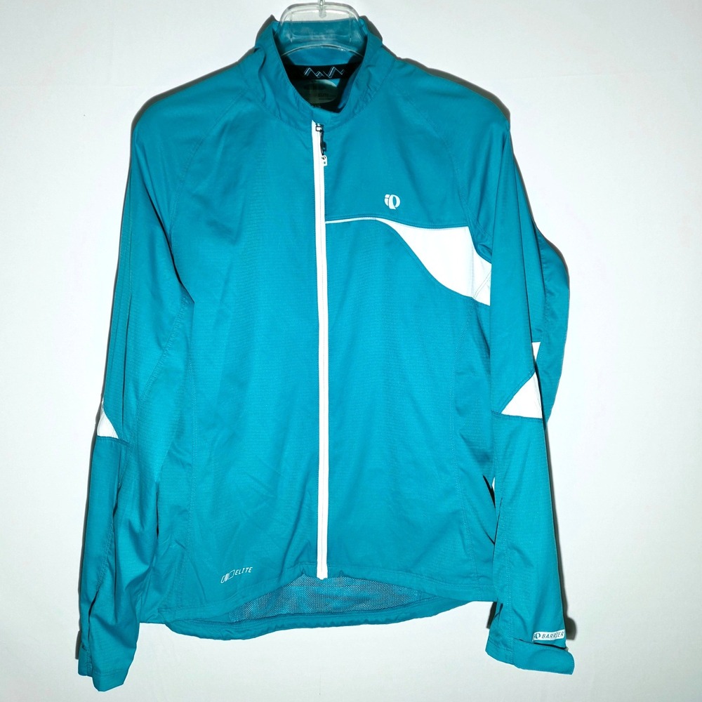 Pearl Izumi Cycling Jacket Women XL Teal Excellent Elite Barrier Windbreaker